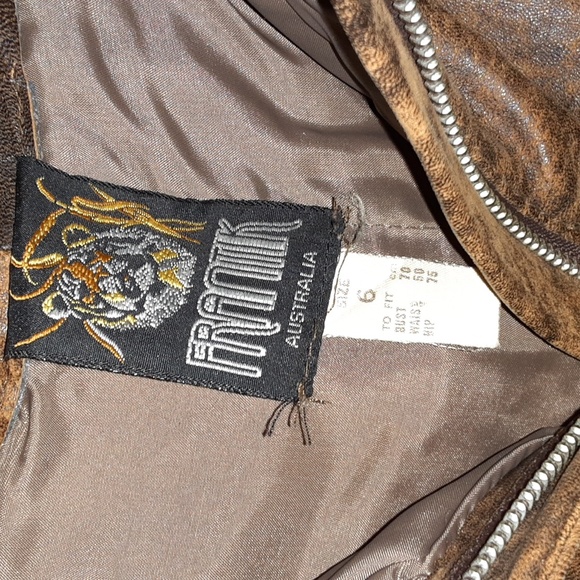 Vintage brown genuine leather pants - Picture 8 of 11